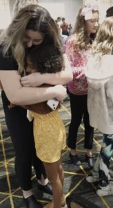 Tampa Auditionees Hug